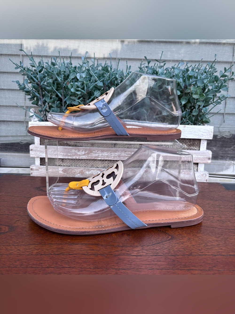 Tory Burch Miller Leather Thong Sandals